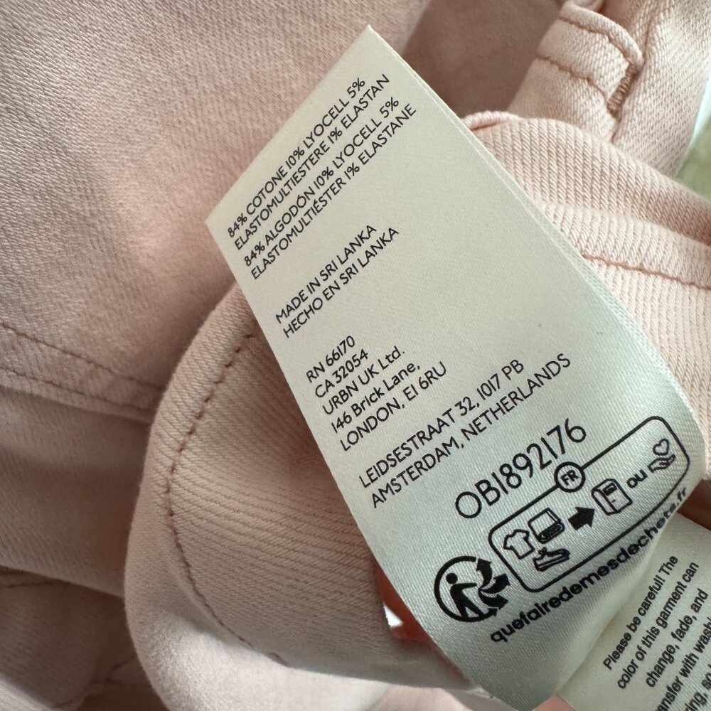 Pilcro Anthropologie Women’s Size 12 Pink Rose The Kit Utility Romper New - Picture 8 of 8